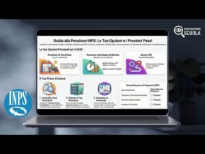 computer con schermata calcolo pensione inps