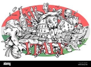 mappa italia con icone fiscali e abitazioni