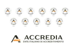simboli di educazione digitale con loghi accredia